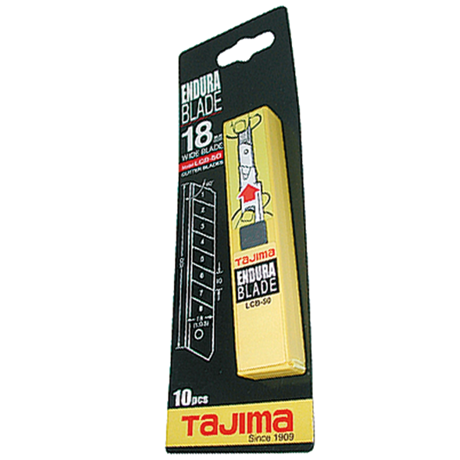 STROXX Pak (10St) Vervangmesjes 18 mm - Ref Tj Lcb50: Verpakking met 10 vervangmesjes van 18 mm breed.